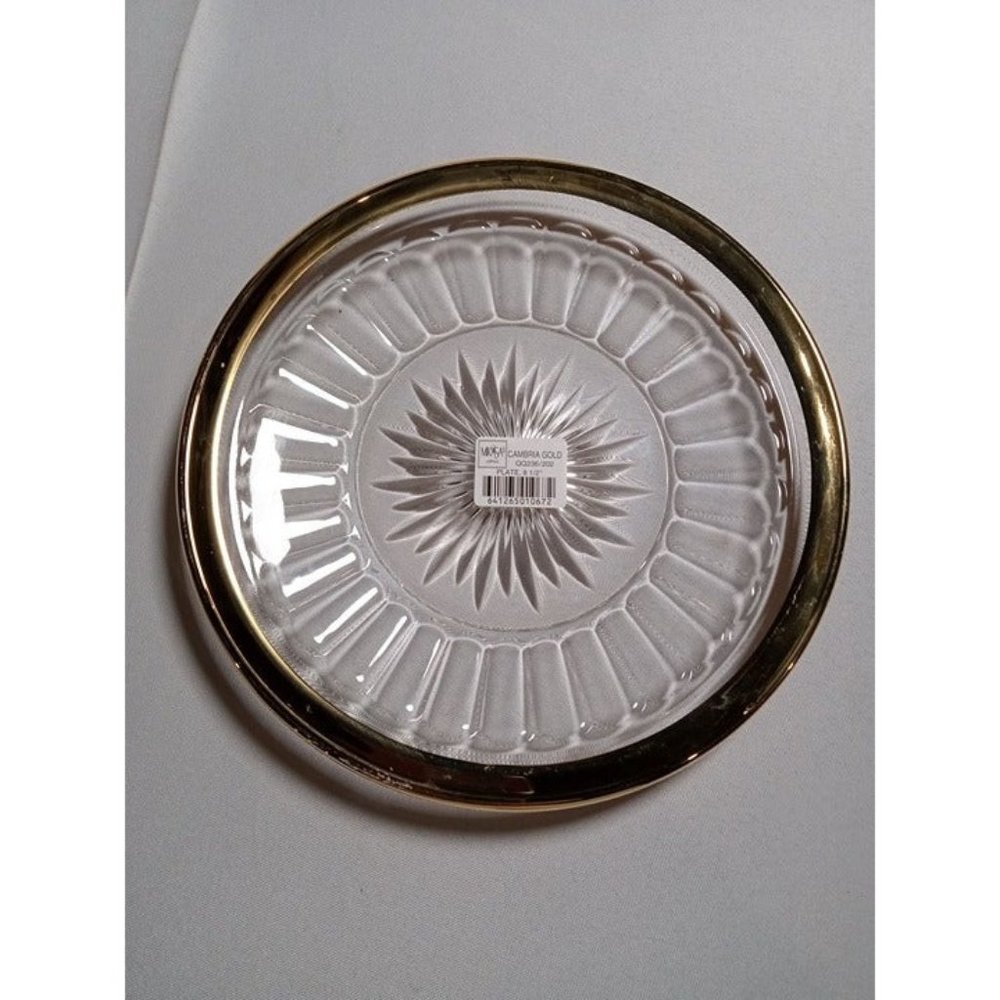 Mikasa Cambria Gold Trim Plate 8.5"‎ Diameter